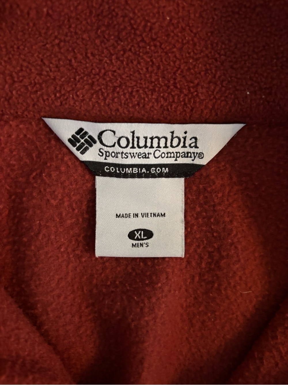 Columbia Full-Zip Fleece Jacket - Rust Red - Picture 5 of 5